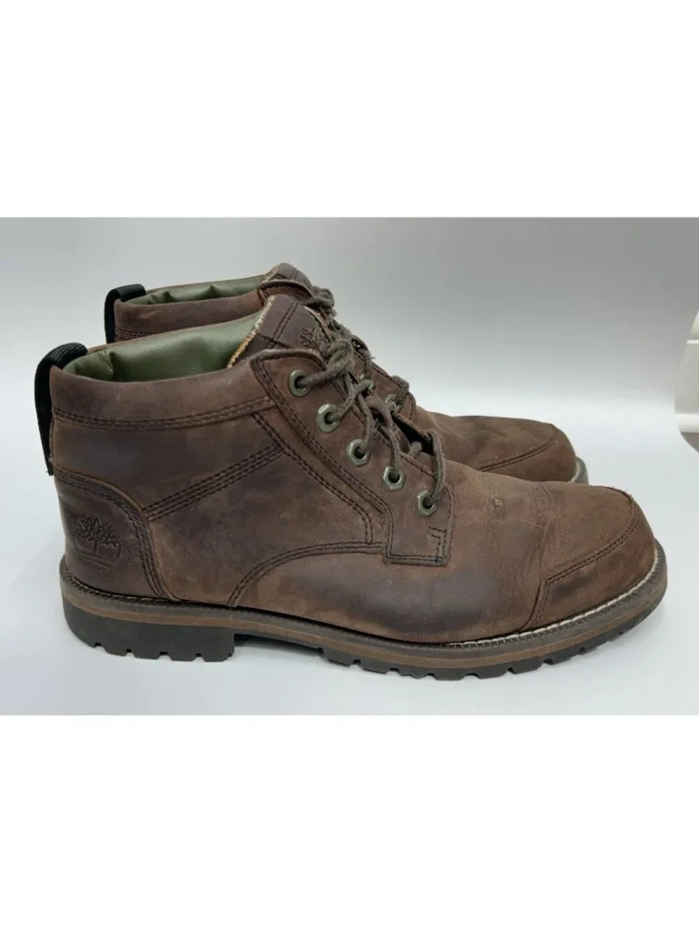 Timberland Mens Larchmont II Chukka Boots Size 8.5 Brown Waterproof A7546 EUC